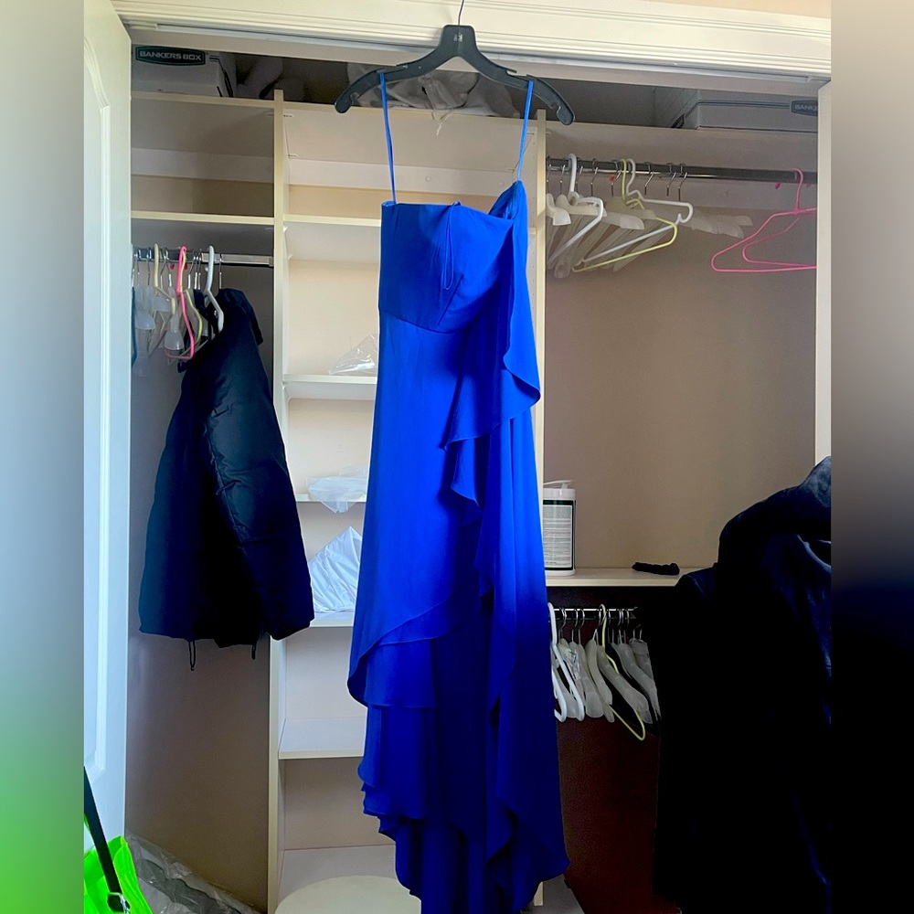 Bcbg maxi strapless dress (comes with black belt) - like new worn once